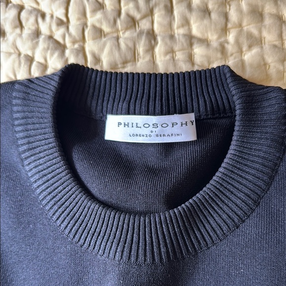 Philosophy Black and Red Striped Sweater - Picture 2 of 7